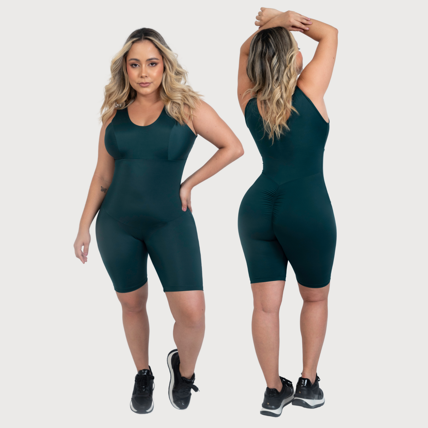 Enterizo cubierto corto con control de abdomen