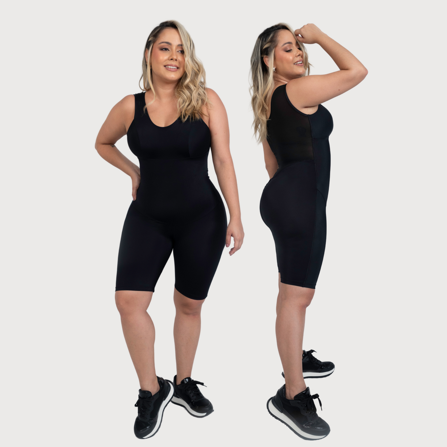 Enterizo cubierto corto con control de abdomen